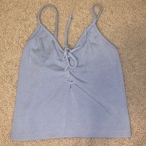 Cropped brandy melville tie tank!